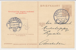 Spoorwegbriefkaart G. NS198 D - Locaal Te Amsterdam 1926 - Postal Stationery