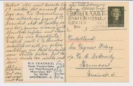 Briefkaart G. 311 Amsterdam - Hannover Duitsland 1954 - Postwaardestukken