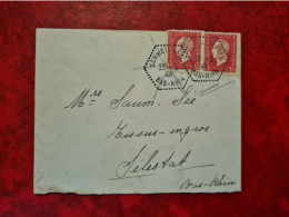 Lettre / Carte  1946  LETTRE DE WINTERHOUSE CACHET SCHWEIGHOUSE MARIANNE DULAC 1.50 FR - Autres & Non Classés