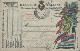 Ag863 Cartolina Franchigia Militare Prima Guerra Www1 Per Roma - Franchise