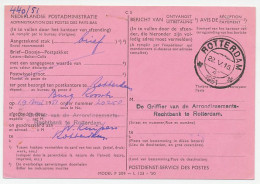Dienst Posterijen Locaal Te Rotterdam 1951 Bericht Van Ontvangst - Non Classés