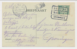 Treinblokstempel : Delfzijl - Groningen I 1912 - Non Classés