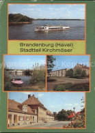 71536303 Brandenburg Havel Fahrgastschiff Anlegestelle Weisse Flotte Neubaugebie - Brandenburg