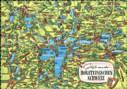 71536272 Schleswig Holstein Holsteinische Schweiz Uebersichtskarte Schleswig - Schleswig