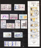 France 1988 - 25 Timbres N° 2501-2502-2503-2504-2504-2506-2507-2508-2509-2510-2511-2528-2529-2531-2534-2536-2537-BC2523. - Used Stamps