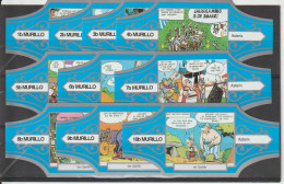 Reeks A- 1705   Asterix   1-10  ,10  Stuks Compleet   , Sigarenbanden Vitolas , Etiquette - Cigar Bands