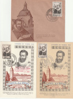 Journée Du Timbre 1946 1er Jour 29/6/46, 1 Enveloppe 2 Cartes, La Flèche  Angers Paris. Cote 75€ - Lettres & Documents