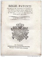 1816 REGIE PATENTI - Decrees & Laws