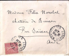 34 / HERAULT / MONTPELLIER / OBL.MANU.TYPE A4 / 16.8.06 S.LETTRE - Cachets Manuels