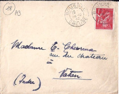 18 / CHER / BOUSSAC / OBL.MANU. TYPE A3 / 26.12.40 S.LETTRE - Cachets Manuels