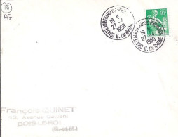 13 / BOUCHES DU RHONE / CHATEAURENARD DE PROVENCE / OBL.MANU. TYPE A7 / 27.7.59  S.LETTRE - Manual Postmarks