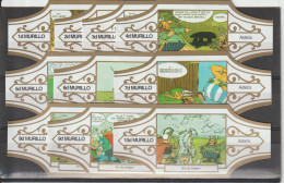 Reeks A- 1710   Asterix   1-10  ,10  Stuks Compleet   , Sigarenbanden Vitolas , Etiquette - Cigar Bands