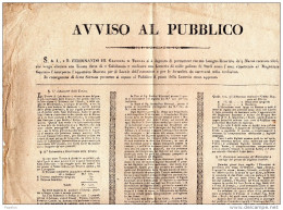 1816  FERDINANDO III GRAN  DUCA DI TOSCANA LOTTERIA PER LA TENUTA DETTA DI CALTIBUONO - Historical Documents