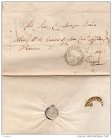 1861 LETTERA CON ANNULLO GIRGENTI - ...-1850 Préphilatélie