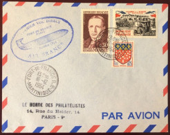 France, Premier Vol Direct Fort-De-France Paris  1964 / Air France - Enveloppe - (W1487) - First Flight Covers