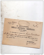 1902 R. EDUCATORIO DELLA DOTTRINA CRISTIANA IN SANTA MONACA - Historical Documents