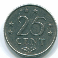 25 CENTS 1970 NIEDERLÄNDISCHE ANTILLEN Nickel Koloniale Münze #S11439.D.A - Antilles Néerlandaises