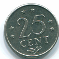 25 CENTS 1971 ANTILLAS NEERLANDESAS Nickel Colonial Moneda #S11534.E.A - Antilles Néerlandaises