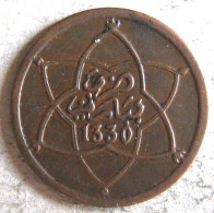Maroc 1 Mouzouna (Mazouna) AH 1330 - 1912 Paris , En Bronze , Lec# 27, - Morocco