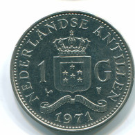 1 GULDEN 1971 NIEDERLÄNDISCHE ANTILLEN Nickel Koloniale Münze #S11944.D.A - Antilles Néerlandaises