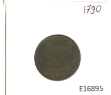 1790 GELDERLAND VOC DUIT NETHERLANDS INDIES NEW YORK COLONIAL PENNY #E16895.8.U.A - Niederländisch-Indien