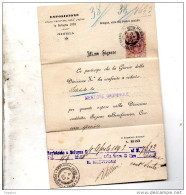 1893 LETTERA CON ANNULLO BOLOGNA - ESPOSIZIONE DELLE PROVINCE DELL'EMILIA + MARCA DA BOLLO - Marcophilie