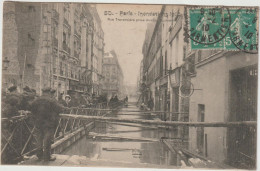 Paris : Inondations 1910 , Rue  Traversière - Überschwemmung 1910