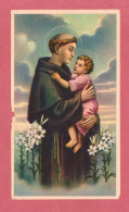 Holy Card, Santino-S. Antonio - Con Approvazione  Ecclesiastica- Ed.Enrico Bertarelli 2-427- Dim. 100x 57mm - Devotion Images