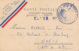 Carte-Postale - Militaria - Défense Passive - Service Des Chemins De Fer (14/11/1939) - Scan Recto/verso - 1939-45