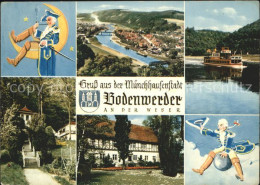 71535841 Bodenwerder Muenchhausen Weser Schiff  Park Bodenwerder - Bodenwerder