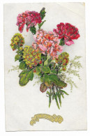 CPA - St Nicolas - Carte Fantaisie D'un Bouquet De Fleurs Avec Paillettes - Edit. EAS 1377 - - Saint-Nicolas