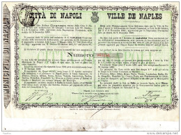 1880 CITTÀ DI NAPOLI - BUONO DI LIRE 50 - Documents Historiques