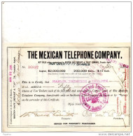 1905 NEW YORK - THE MEXICAN TELEPHONE COMPANY - Historical Documents