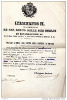 1853 CATANIA -  FERDINANDO II RE DEL REGNO DELLE DUE SICILIE E DI GERUSALEMME EC. - Decrees & Laws