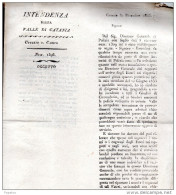1833 LETTERA CON ANNULLO CATANIA - ...-1850 Préphilatélie