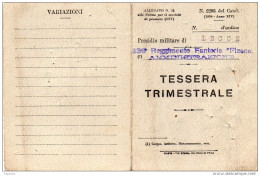 1943 PRESIDIO MILITARE DI LECCE - REGGIMENTO FANTERIA PICENO - Historical Documents