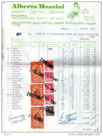 1961  FATTURA BOLOGNA  -    ALBERTO  MAZZINI FRUTTA ORTAGGI - Italien