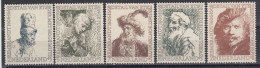 Niederland 1956 - Paintings Of Rembrandt, Mi-Nr. 672/76, MNH** - Unused Stamps