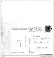 1957 CARTOLINA CON ANNULLO VENEZIA + TARGHETTA 4 NOVEMBRE GIORNATA DELLE FORZE ARMATE - 1946-60: Poststempel