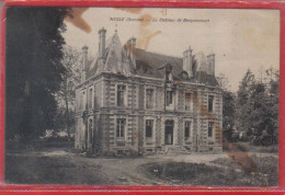 Carte Postale 80. Nesle  Le Château De Becquincourt   Très Beau Plan - Nesle