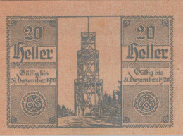 20 HELLER 1920 Stadt SANKT ULRICH Oberösterreich Österreich Notgeld #PE882 - Lokale Ausgaben