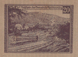 20 HELLER 1920 Stadt REICHRAMING Oberösterreich Österreich Notgeld #PI388 - [11] Emissions Locales