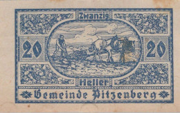 20 HELLER 1920 Stadt PITZENBERG Oberösterreich Österreich Notgeld #PE354 - [11] Local Banknote Issues