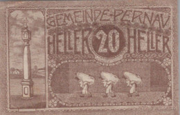 20 HELLER 1920 Stadt PERNAU Oberösterreich Österreich Notgeld Banknote #PE281 - [11] Local Banknote Issues