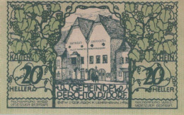 20 HELLER 1920 Stadt PERCHTOLDSDORF Niedrigeren Österreich Notgeld #PE418 - [11] Emissions Locales