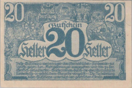 20 HELLER 1920 Stadt Oberösterreich Österreich Federal State Of Österreich Notgeld #PE251 - [11] Emissions Locales