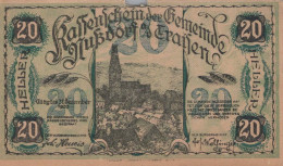 20 HELLER 1920 Stadt NUSSDORF OB DER TRAISEN Niedrigeren Österreich #PI385 - [11] Emissions Locales