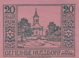20 HELLER 1920 Stadt NUSSDORF AM ATTERSEE Oberösterreich Österreich Notgeld Papiergeld Banknote #PG637 - [11] Emissions Locales