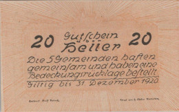 20 HELLER 1920 Stadt NEUSTADTL AN DER DONAU NABEGG JUDENHOF WINDPASSING AND KLEIN WOLFSTEIN Niedrigeren #PG968 - [11] Emissions Locales