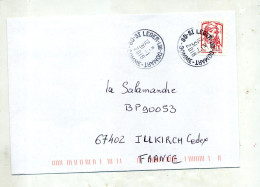 Lettre Cachet Saint Leger Les Domart - Manual Postmarks